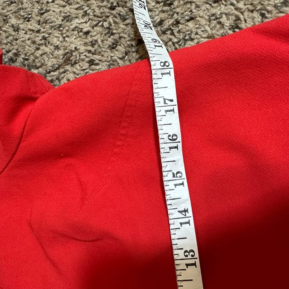 Shoshanna Very Flattering Red Sheath Dress with Seam Details - Size 12 - Picture 10 of 11